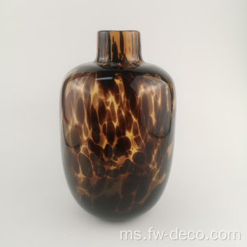 Vas dengan Leopard Tortoise Pattern Leopard Print Vase